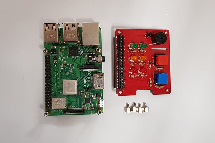 Установка стоек на Raspberry Pi - после
