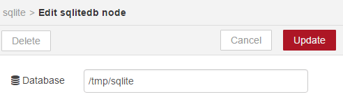 Настройки базы данных SQLite по умолчанию