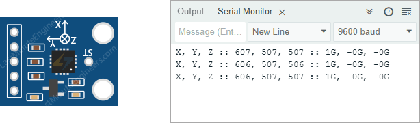 Как работает акселерометр? Подключение ADXL335 к Arduino