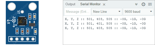 Как работает акселерометр? Подключение ADXL335 к Arduino