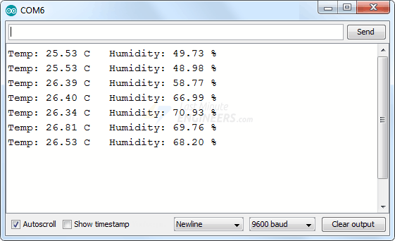 Подключение датчика температуры и влажности AM2320 к Arduino
