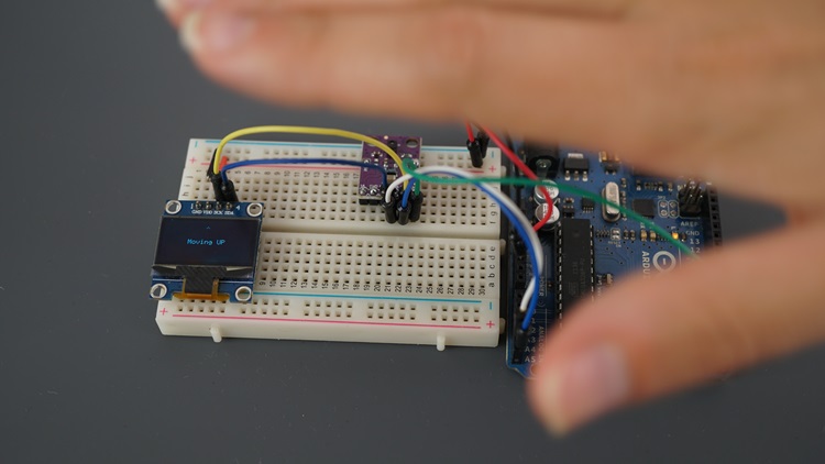 APDS9960 с Arduino — обнаружение жеста «Вверх»