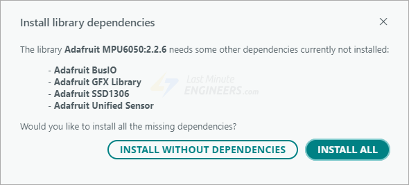 Interface MPU6050 Accelerometer and Gyroscope Sensor with Arduino