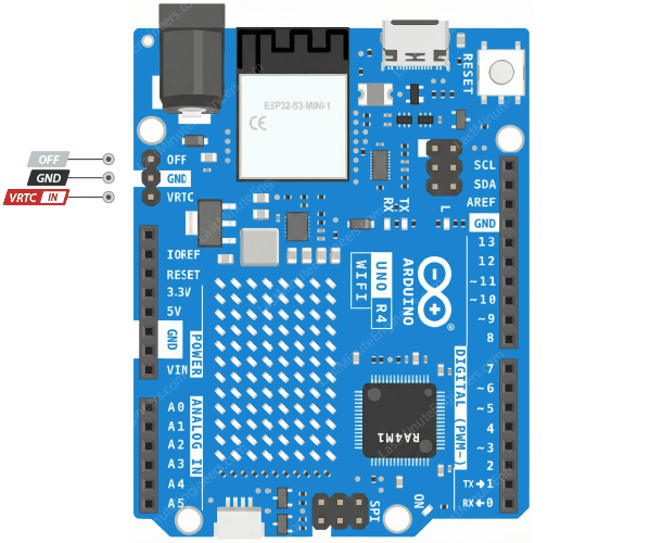 Arduino UNO R4 WiFi Pinout Reference