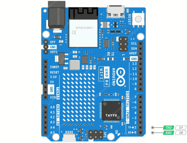 Arduino UNO R4 WiFi Pinout Reference