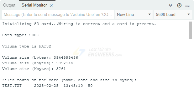 Interfacing Micro SD Card Module with Arduino