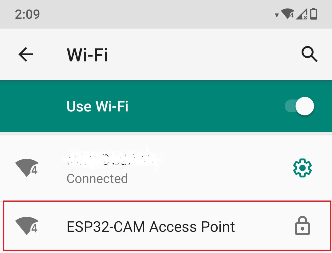 Подключение к точке доступа ESP32-CAM со смартфона