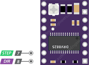 Control Stepper Motor with DRV8825 Driver Module & Arduino