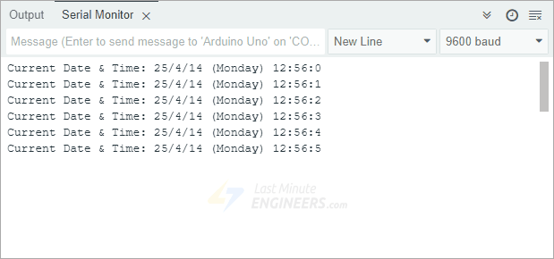 Interface DS1307 RTC Module with Arduino