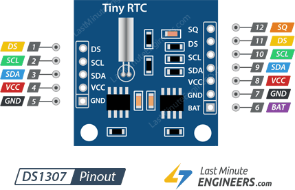 Interface DS1307 RTC Module with Arduino