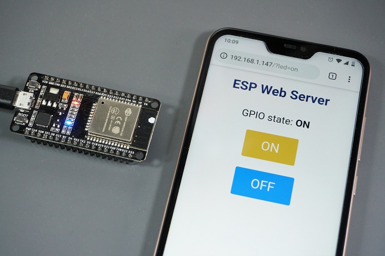 Веб-сервер на смартфоне и ESP32