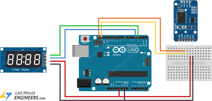 Подключение 4-разрядного 7-сегментного дисплея TM1637 к Arduino