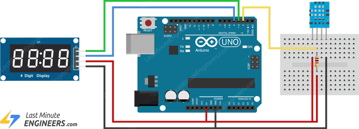Подключение 4-разрядного 7-сегментного дисплея TM1637 к Arduino