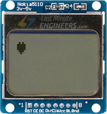 Подключение графического LCD-дисплея Nokia 5110 к Arduino