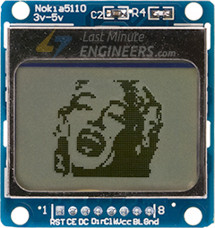 Подключение графического LCD-дисплея Nokia 5110 к Arduino