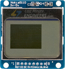 Подключение графического LCD-дисплея Nokia 5110 к Arduino