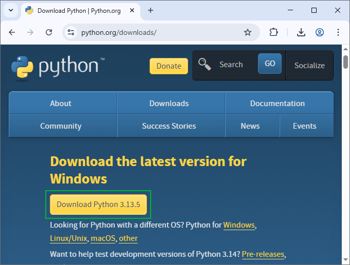 Скачать Python 3
