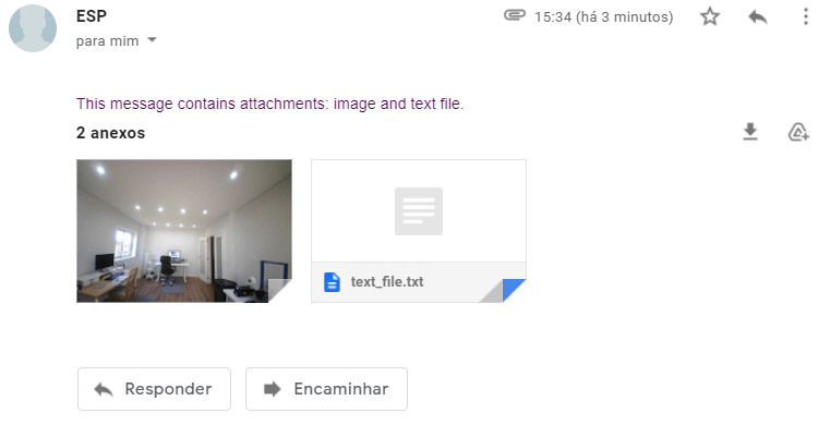 Отправка электронной почты с вложениями ESP32 и ESP8266