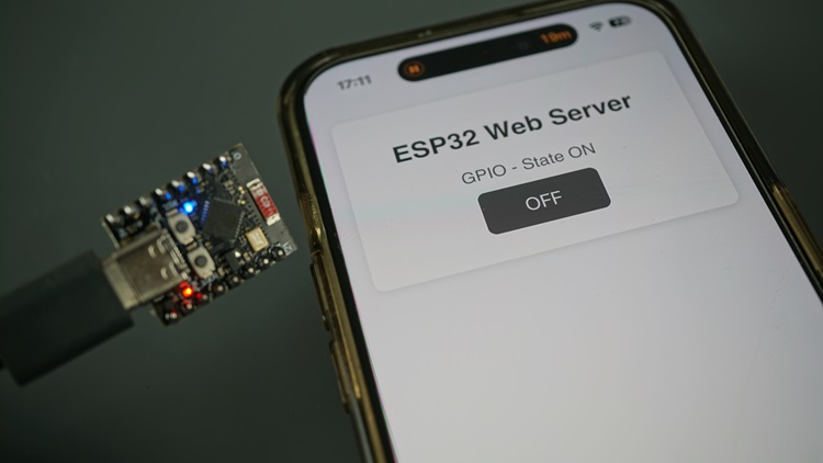 ESP32-C3 Super Mini — веб-сервер, управление встроенным светодиодом