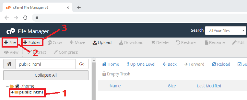 ESP32-CAM CPanel создание новых PHP-файлов и папки Uploads