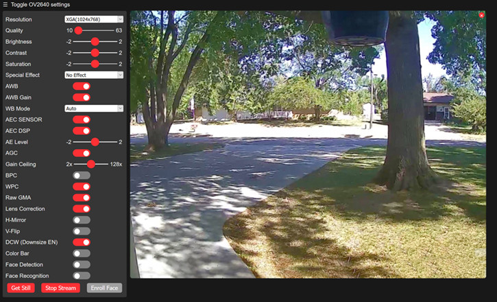 Потоковое видео ESP32-CAM
