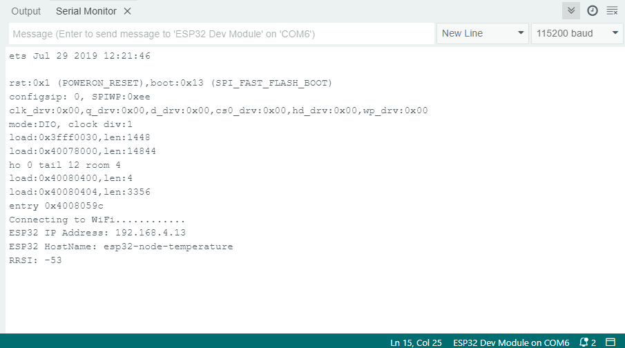 ESP32 Установка пользовательского имени хоста Arduino IDE код