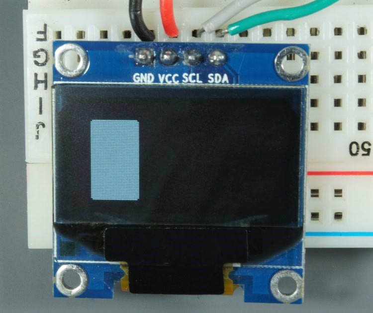 Arduino OLED-дисплей залитый скругленный прямоугольник