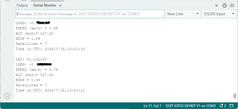 Получение GPS-данных с ESP8266 — модуль NEO-6M