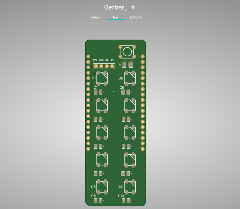 ESP32 Neopixel PCB Shield PCBWay Gerber Viewer