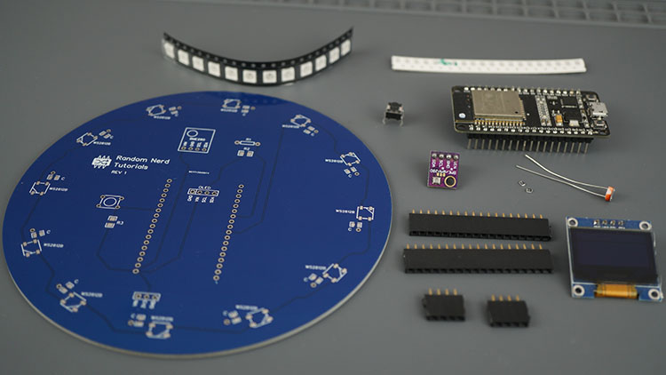 ESP32 PCB Weather Station Interface Shield Components Parts Required