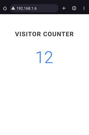 Веб-сервер ESP32 со счётчиком посещений