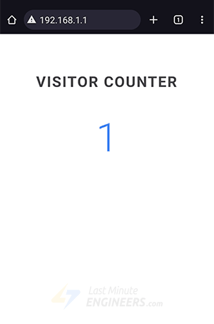 Веб-страница ESP32 в режиме AP