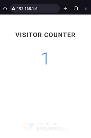 Веб-страница ESP32 в режиме станции