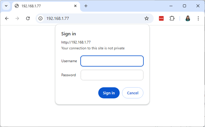 ESP32 Веб-сервер с аутентификацией
