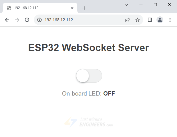 Интерактивное веб-приложение ESP32 WebSocket