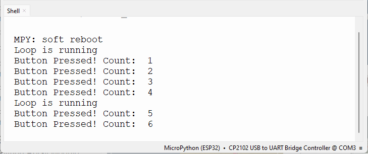 Тестирование дебаунсинга кнопки с таймером ESP32 и ESP8266 MicroPython
