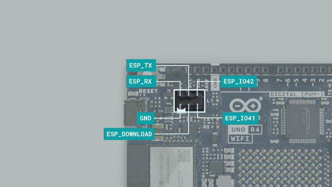 Разъём выводов данных ESP32