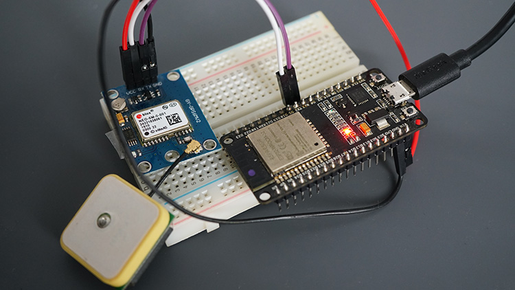 ESP32 с GPS-модулем NEO-6M — подключение