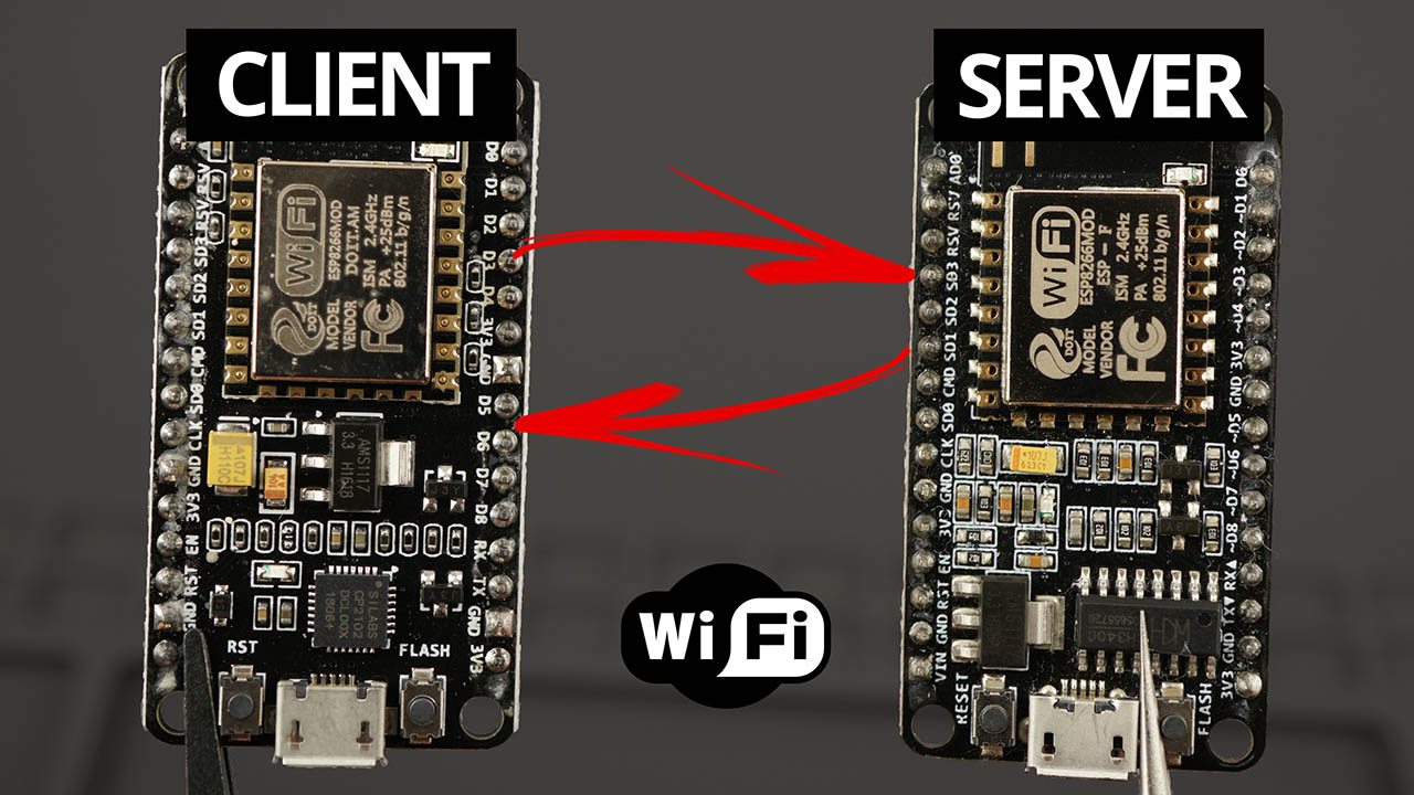 ESP8266 — Wi-Fi связь клиент-сервер между двумя платами