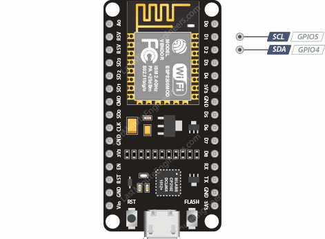 Выводы I2C ESP8266