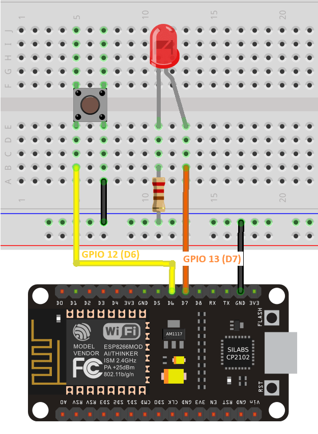 ESP8266 MicroPython дебаунсинг кнопки с таймером