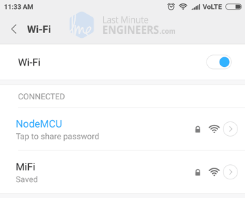 Подключение к сети точки доступа веб-сервера ESP8266 NodeMCU