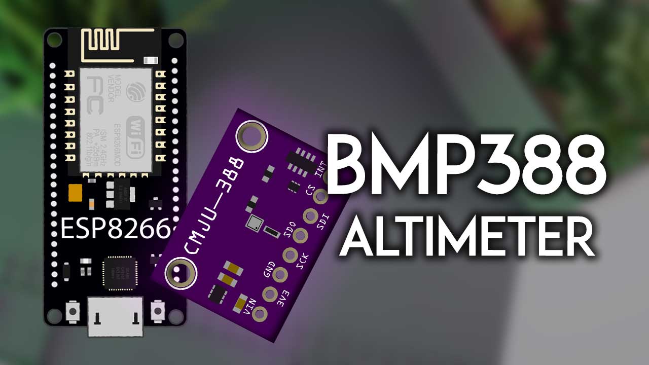 ESP8266 NodeMCU с датчиком BMP388 барометр альтиметр Arduino IDE