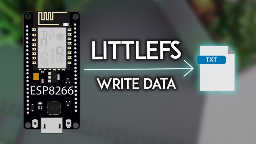 ESP8266 NodeMCU запись данных в файл LittleFS Arduino IDE