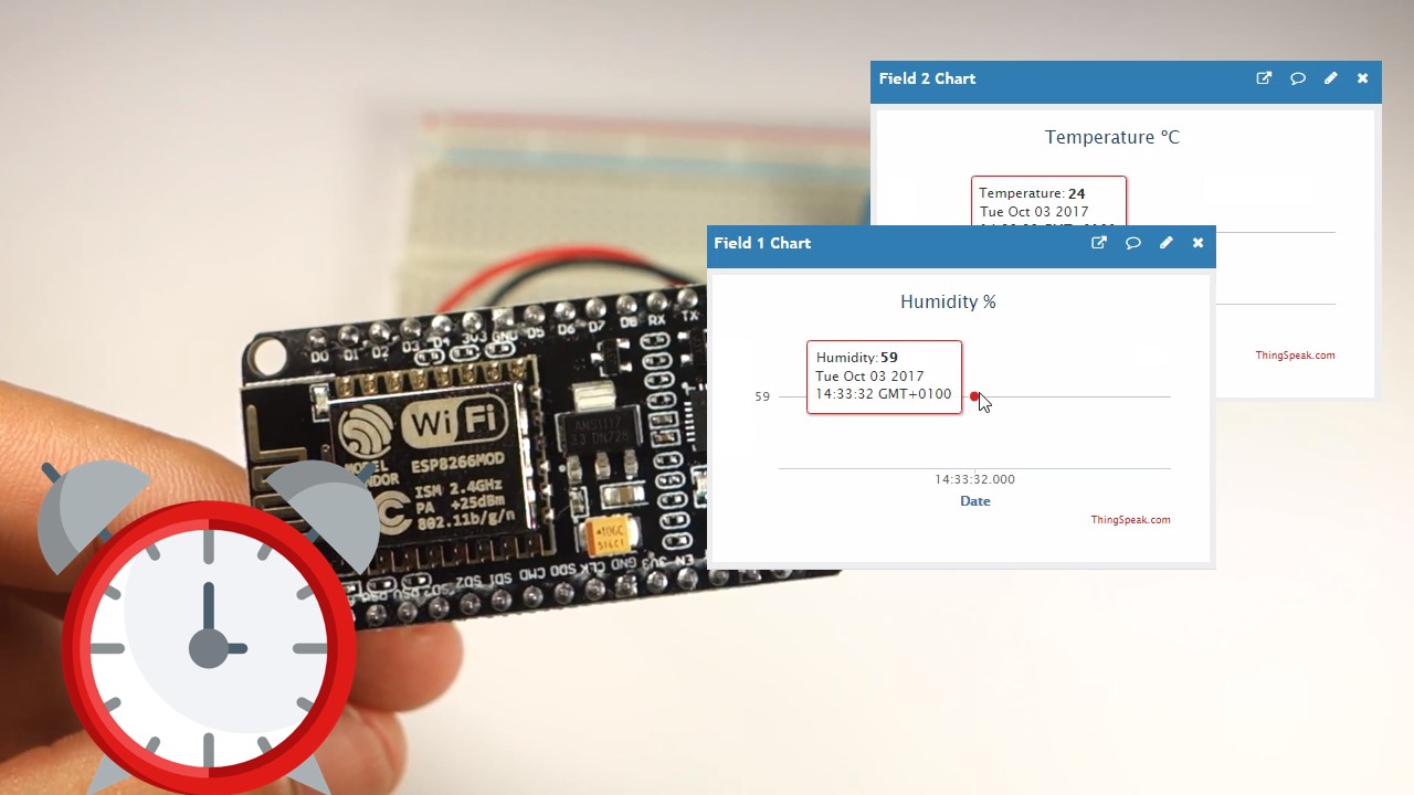 ESP8266 ежедневная задача — публикация показаний температуры на ThingSpeak