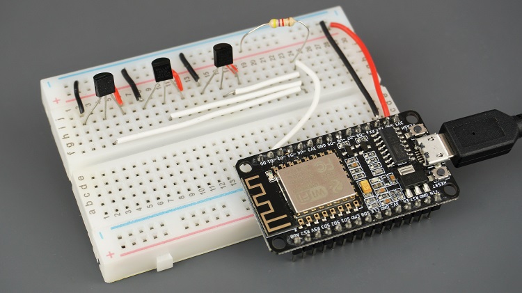 Несколько датчиков DS18B20 с ESP8266