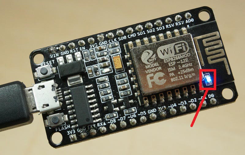 Встроенный светодиод ESP8266