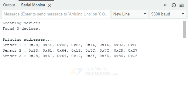 Подключение нескольких цифровых датчиков температуры DS18B20 к Arduino