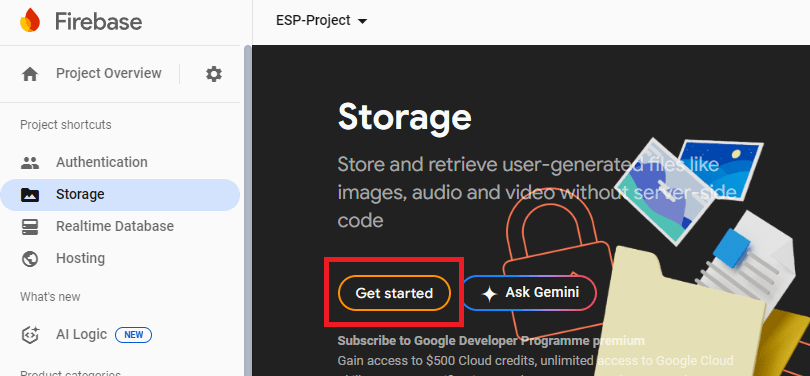 Firebase Storage — начало работы