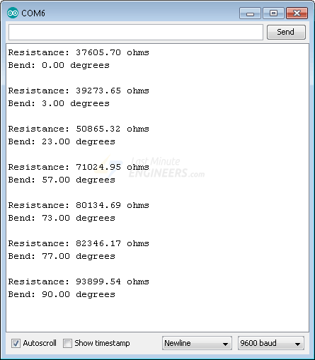 Interfacing Flex Sensor with Arduino